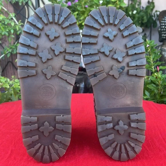 🏴󠁧󠁢󠁥󠁮󠁧󠁿 RARE 70’s / 80’s MIE Dr. Martens 6 Eye Colorful Floral Boots UK 4 - Picture 11 of 17